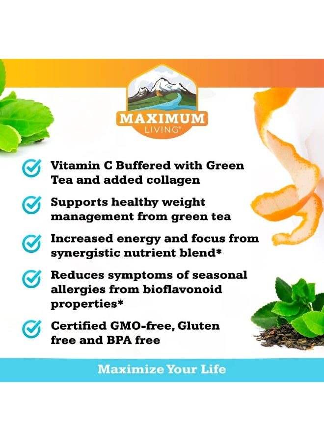 Maximum Living Solu-C Vitamin C Complex with Green Tea for Adults - Image 4