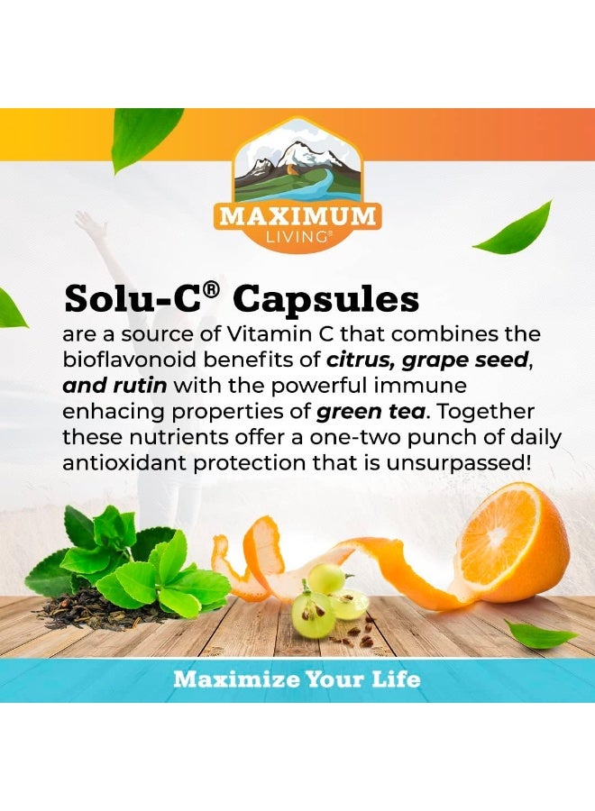 Maximum Living Solu-C Vitamin C Complex with Green Tea for Adults - Image 3