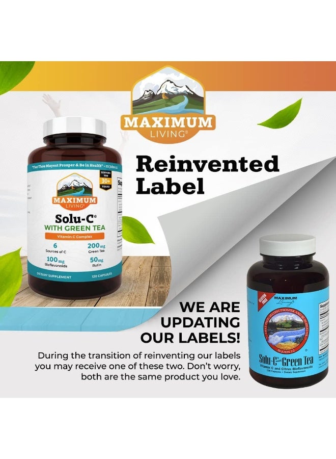 Maximum Living Solu-C Vitamin C Complex with Green Tea for Adults - Image 5
