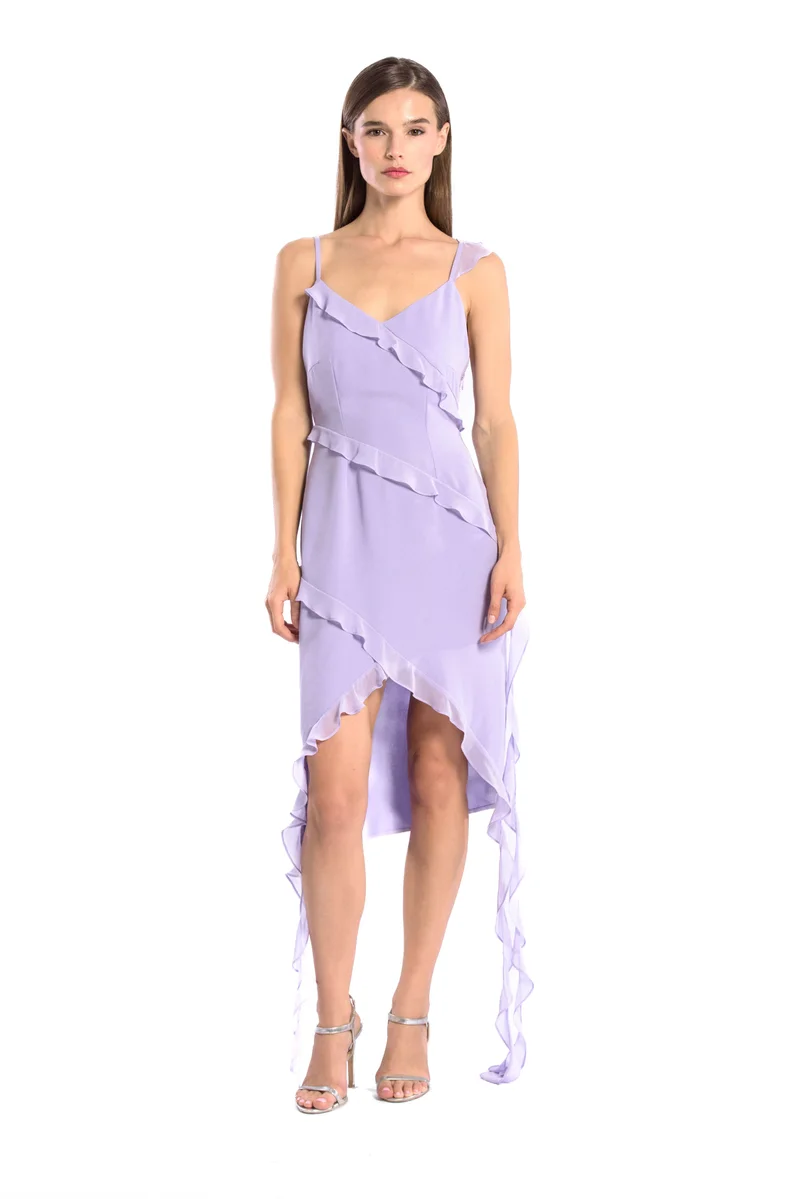 زيافي Ruffle chiffon dress