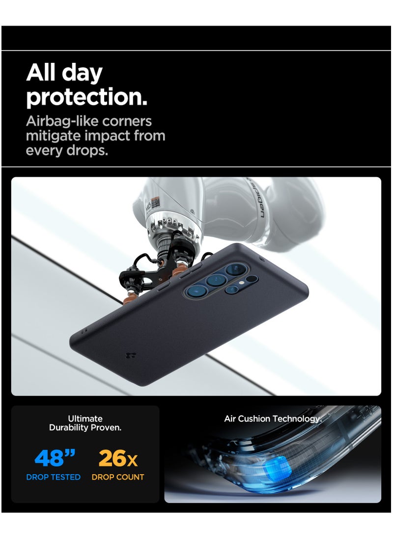 Spigen - Nano Pop Mag Samsung Galaxy S25 ULTRA MagSafe Case Cover Mil Grade - Black Sesame - Image 1