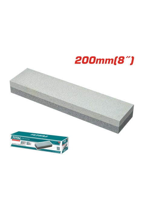 TOTAL Dual Grit Sharpening Stone 8-Inch (200mm) – Knife Sharpener Whetstone Block for Kitchen, Fruit, Chisel, Axe, Pocket & Outdoor Knives – Suitable for All Blade Types TAC260001