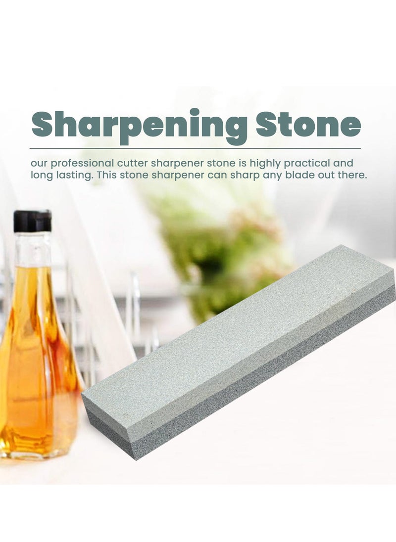 TOTAL Dual Grit Sharpening Stone 8-Inch (200mm) – Knife Sharpener Whetstone Block for Kitchen, Fruit, Chisel, Axe, Pocket & Outdoor Knives – Suitable for All Blade Types TAC260001