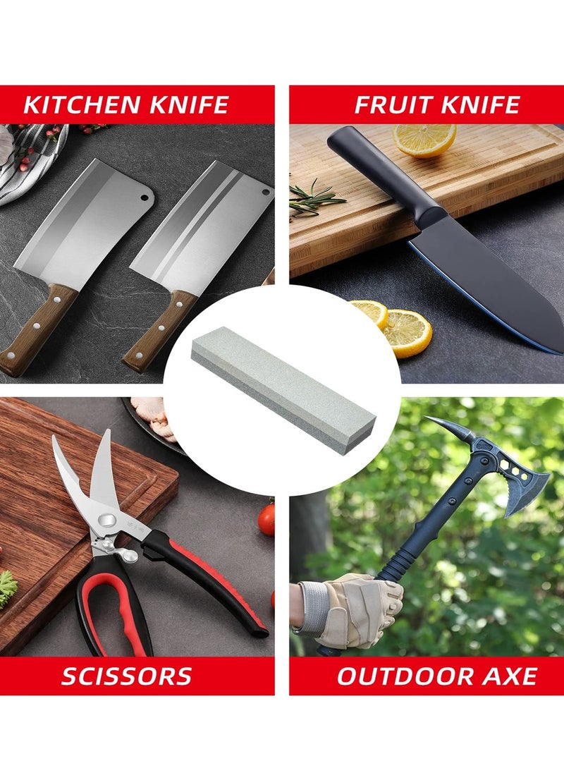 TOTAL Dual Grit Sharpening Stone 8-Inch (200mm) – Knife Sharpener Whetstone Block for Kitchen, Fruit, Chisel, Axe, Pocket & Outdoor Knives – Suitable for All Blade Types TAC260001