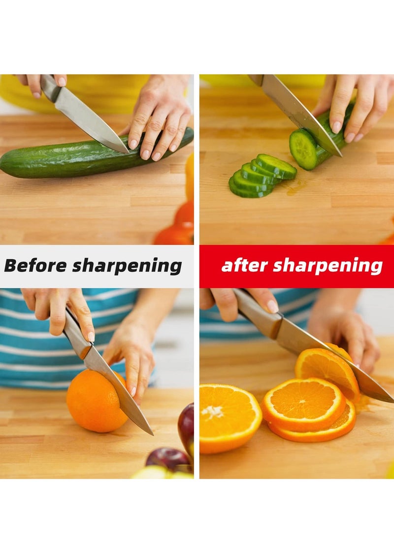 TOTAL Dual Grit Sharpening Stone 8-Inch (200mm) – Knife Sharpener Whetstone Block for Kitchen, Fruit, Chisel, Axe, Pocket & Outdoor Knives – Suitable for All Blade Types TAC260001