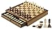 Peradix Magnetic Chess and Checkers Set with 2 Builtin Storage Drawers15 Classic 2 in 1 Wooden Board Games Magnetic Chess Pieces 2 Extra Queens Luxury Chess Set for Adults and Kids Gift Package - Image 2