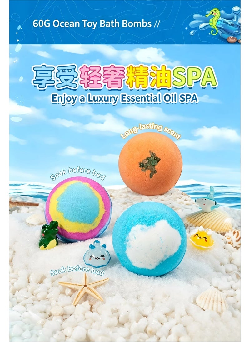 12 Glow-in-The-Dark Easter Bath Bombs for Kids with Toys Inside - Perfect Basket Stuffers! Handmade Bubble Bath Fizz Balls - Gentle and Safe for Girls and Boys - Image 2