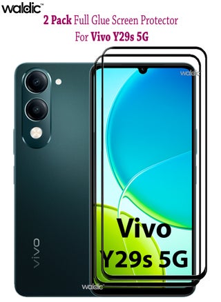 2 Pack Screen Protector for Vivo Y29s 5G | Tempered Glass Available in Combo Pack Compatible with Vivo Y29s 5G | Screen Protector Full HD Quality Tempered Glass Anti-Scratch Edge to Edge Coverage with Easy Installation Kit - Black - pzsku/Z7BACA906C049F4E5BD69Z/45/1750261958/381c8dbb-0ba8-48ba-9e27-17385cf52d7e