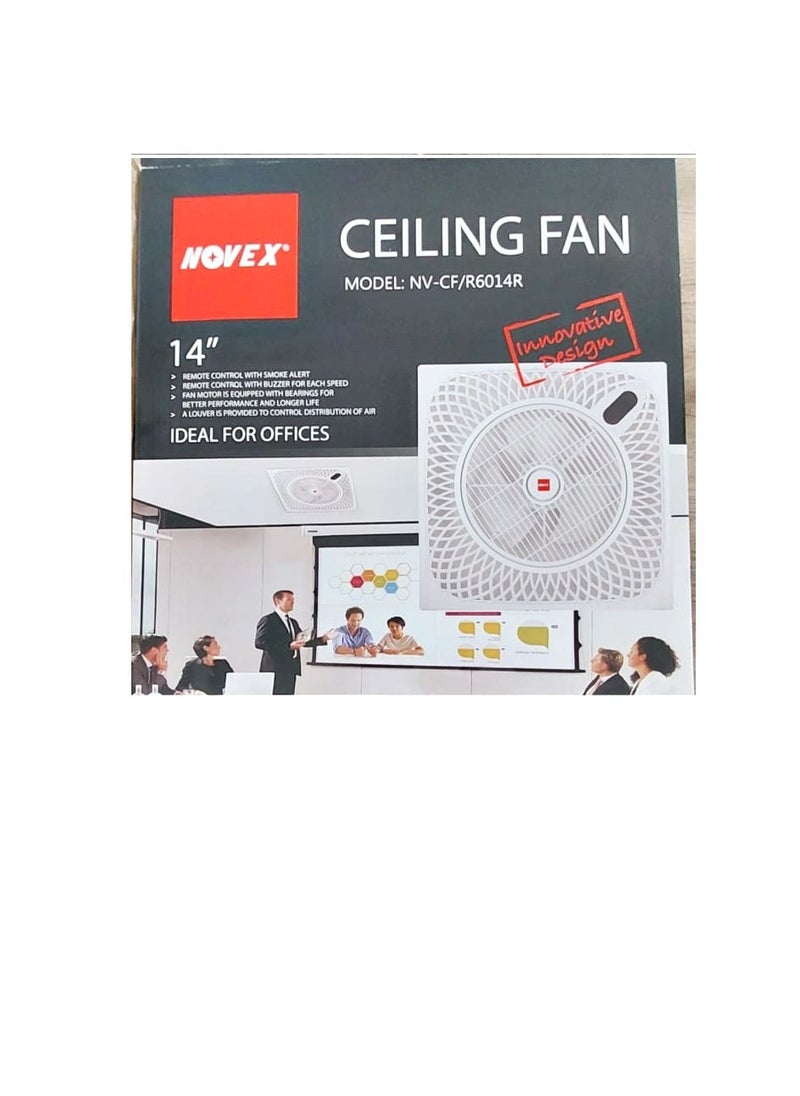 NOVEX Remote Control Box Ceiling Fan 60x60 With Triple Color Light  - Image 3