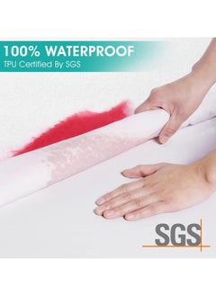 TEGRILO Water Proof Mattress Protector Cotton Terry Mattress Cover, Deep Pocket Bed Mattress Pad Cover Vinyl-Free Washable, Noiseless, Breathable & Soft (Super King(220 * 200 * 30))  - Image 5