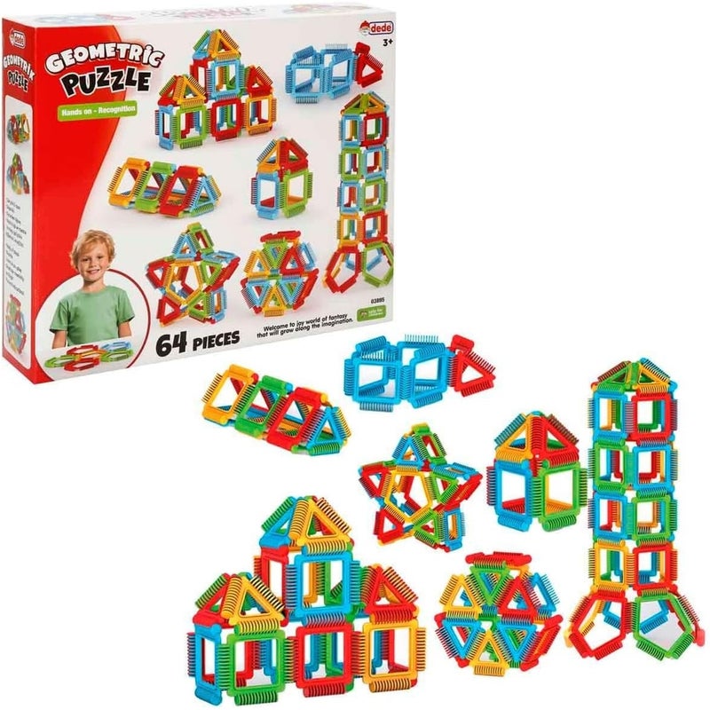 Dede - Geometric Puzzle 64 Pieces - 03895 - Image 2