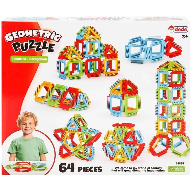 Dede - Geometric Puzzle 64 Pieces - 03895 - Image 1