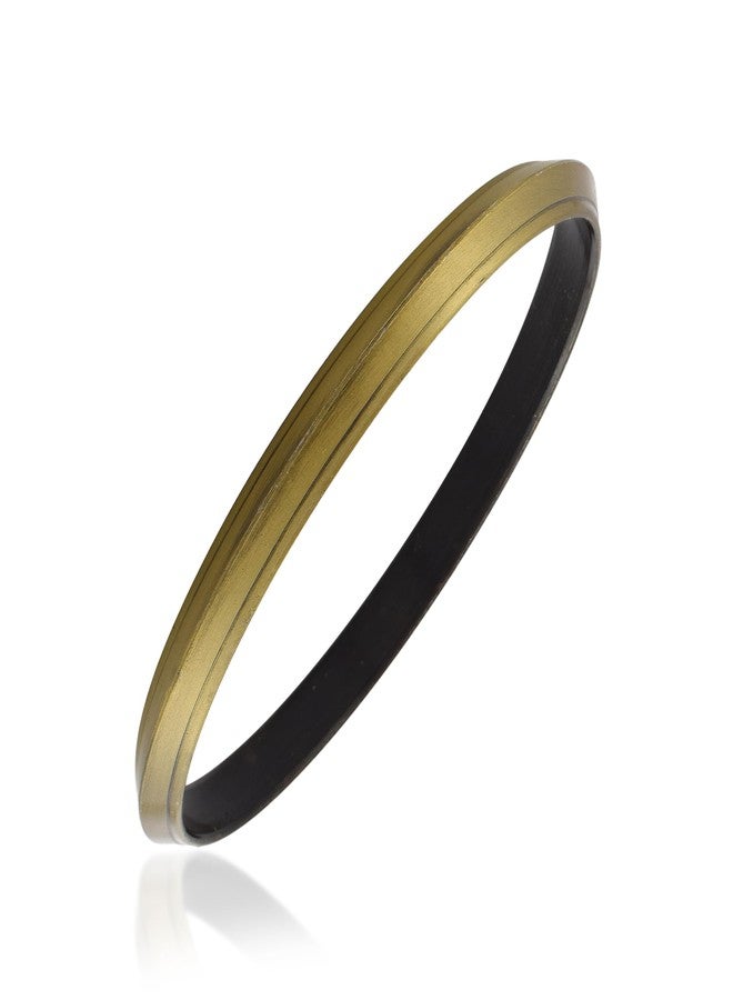 morir Handmade Brass Antique Gold Finish Kada Bangle Bracelet Fashion Jewellery For Unisex - Image 2