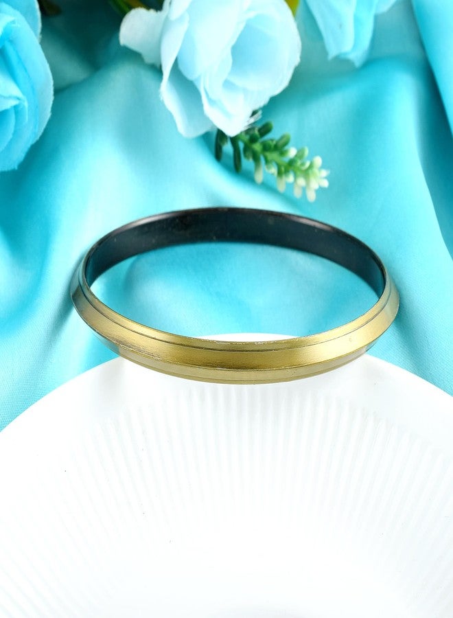 morir Handmade Brass Antique Gold Finish Kada Bangle Bracelet Fashion Jewellery For Unisex - Image 4