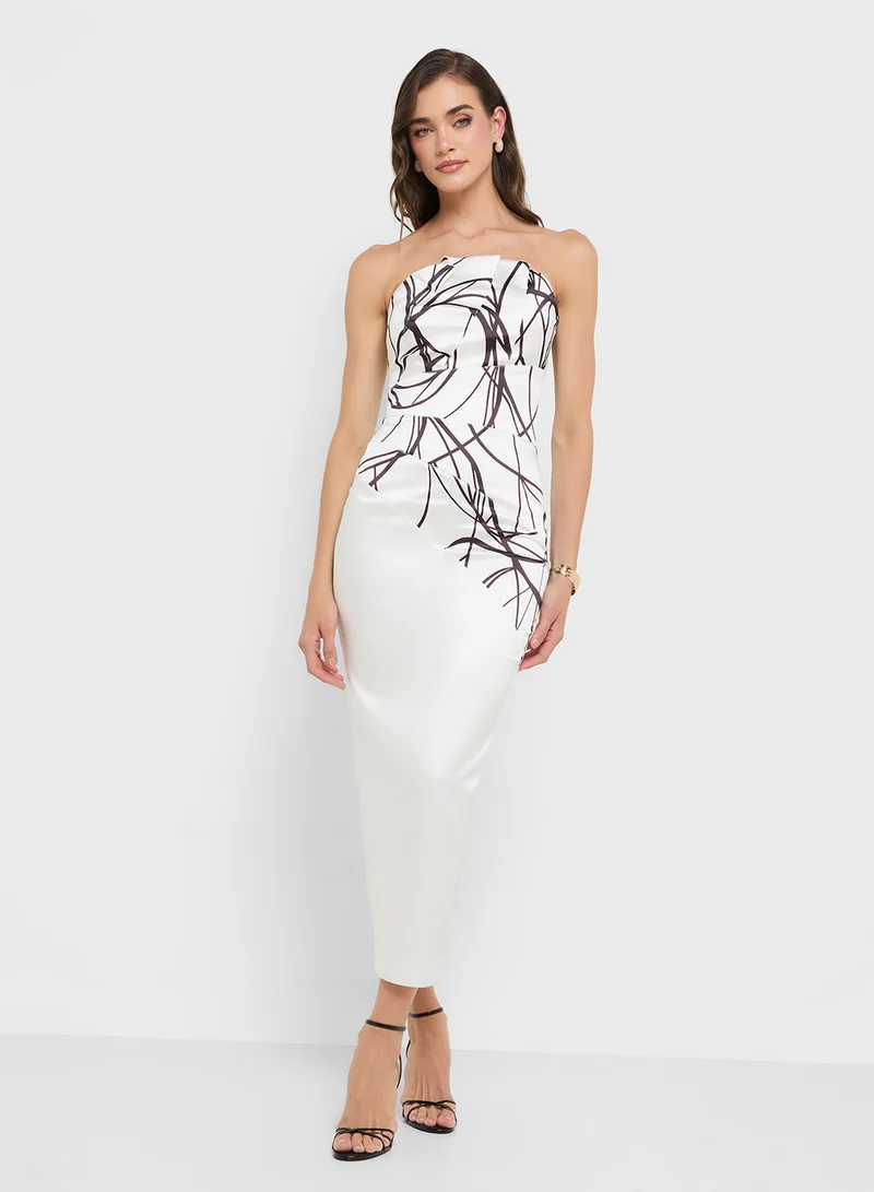 Style Cheat Abstract Print Dress