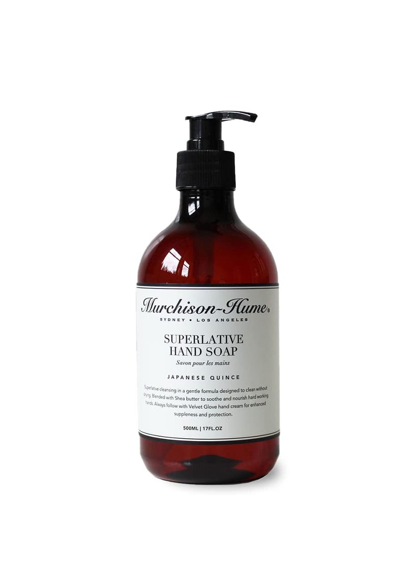 Murchison-Hume - MurchisonHume Luxury Vegan Hand Soap with Pump Dispenser Moisturizing Hand Wash SLS Paraben  CrueltyFree 17oz Japanese Quince - Image 1