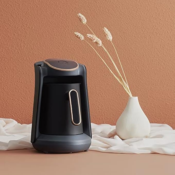 ارزوم اوكا ماكينة صنع القهوة التركية مينيو، لون أسود نحاسي، Ok004Min، ضمان لمدة عام واحد من الشركة المصنعة - Image 3