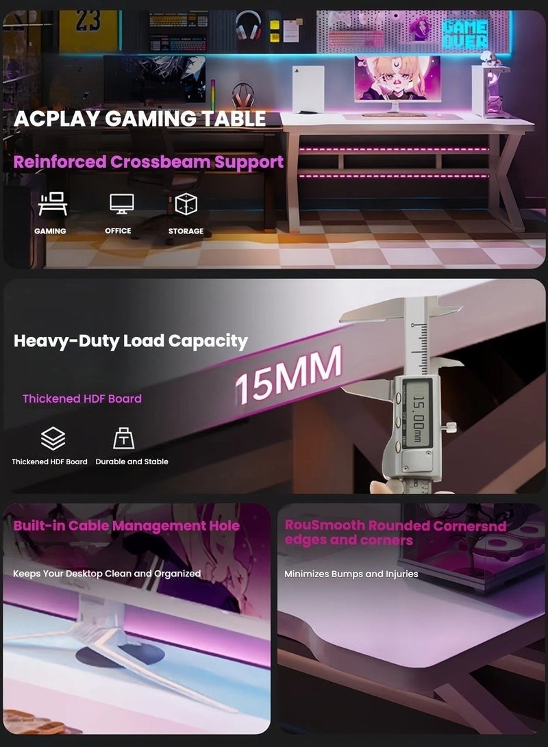 NZONE STORE Professional gaming table with a modern and spacious design100 cm K-shaped table - Image 3