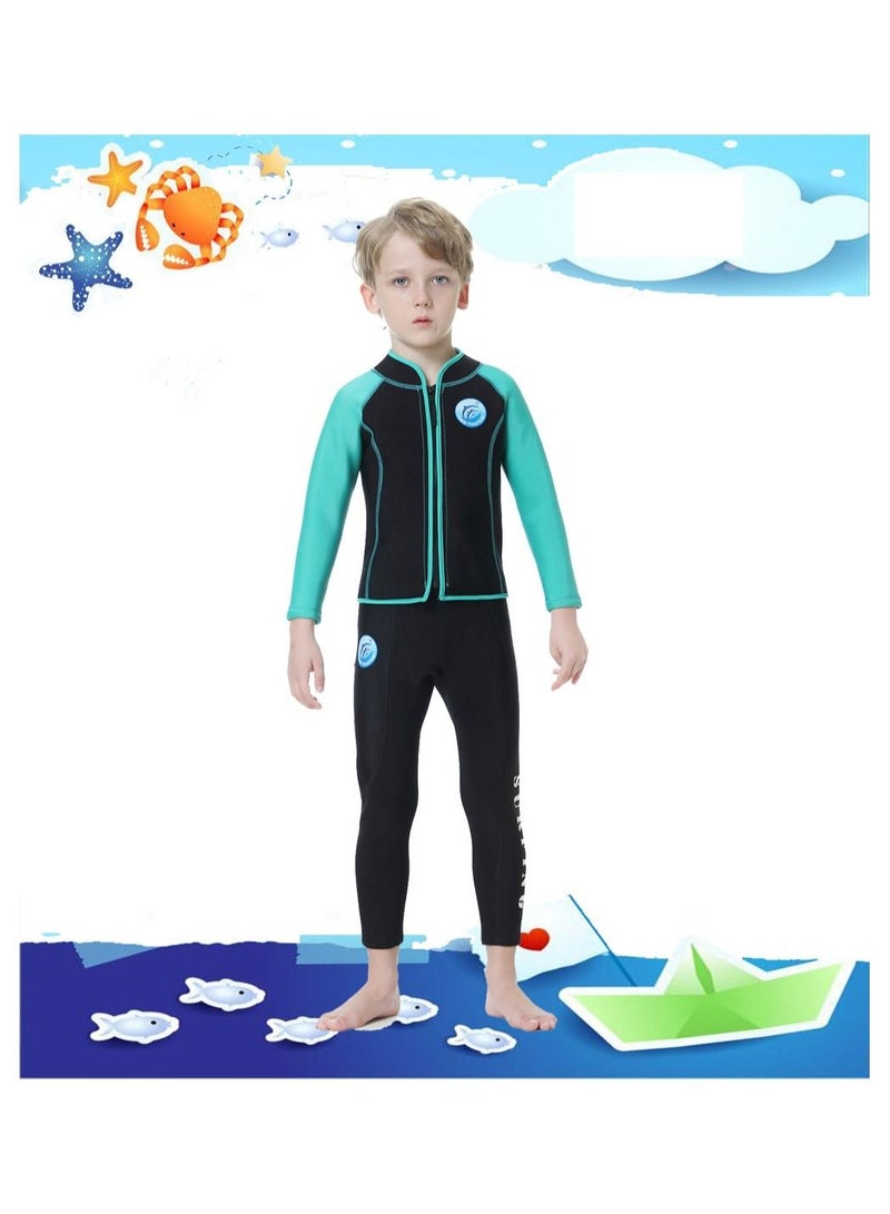 Loquat Children's Warm Long Sleeved Cold Resistant Diving Suit - Image 1