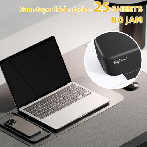 Craftinova Electric Stapler, 25 Sheet Automatic Stapler, Include 2000 Staples and 1 Staple Remover, Jam Free, Professional and Home Office，Battery not Included，AC or Battery Powered - Image 4