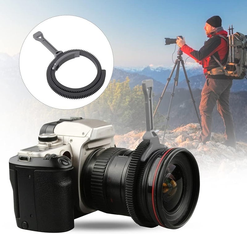 Adjustable Zoom Follow Focus Focusing Handle Lever with Gear Belt Ring for 46mm-110mm Lens for DSLR Camere (Grey) - Image 3