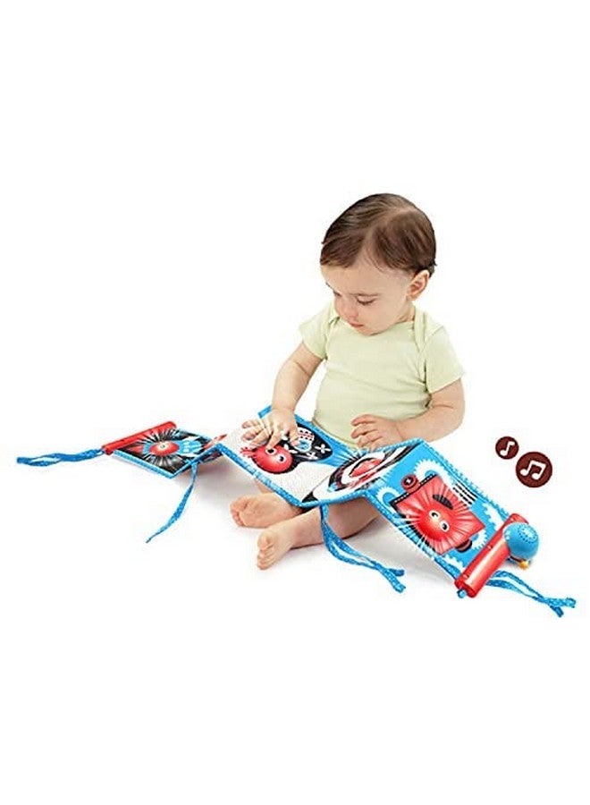 Yookidoo Yookidoo First Soft Cloth Baby Book - Lights and Music (0 to 12 Months). Essential Toy for Infant and Newborn's Playmats Promotes Sensory Development and Tummy-Time Training  - Image 2