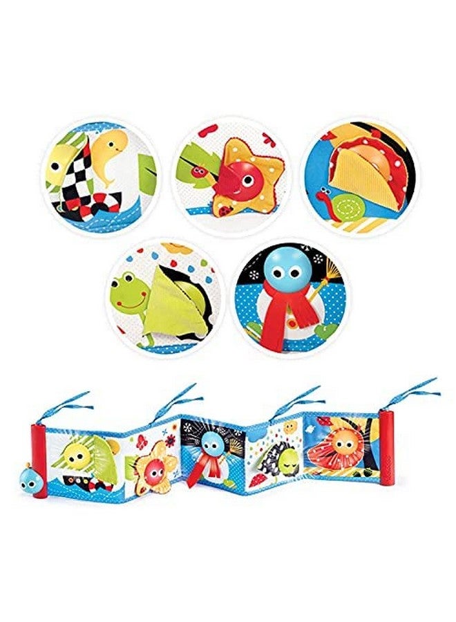 Yookidoo Yookidoo First Soft Cloth Baby Book - Lights and Music (0 to 12 Months). Essential Toy for Infant and Newborn's Playmats Promotes Sensory Development and Tummy-Time Training  - Image 4