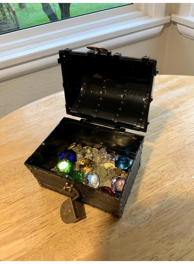 Kids Pirate Treasure Chest Large Size Teacher S Favorite Treasures Collection Storage Box With 2 Sets Of Locks And Keys Only Vintage Bronze Coating 6.3 X4.8 X5.2 - Image 5
