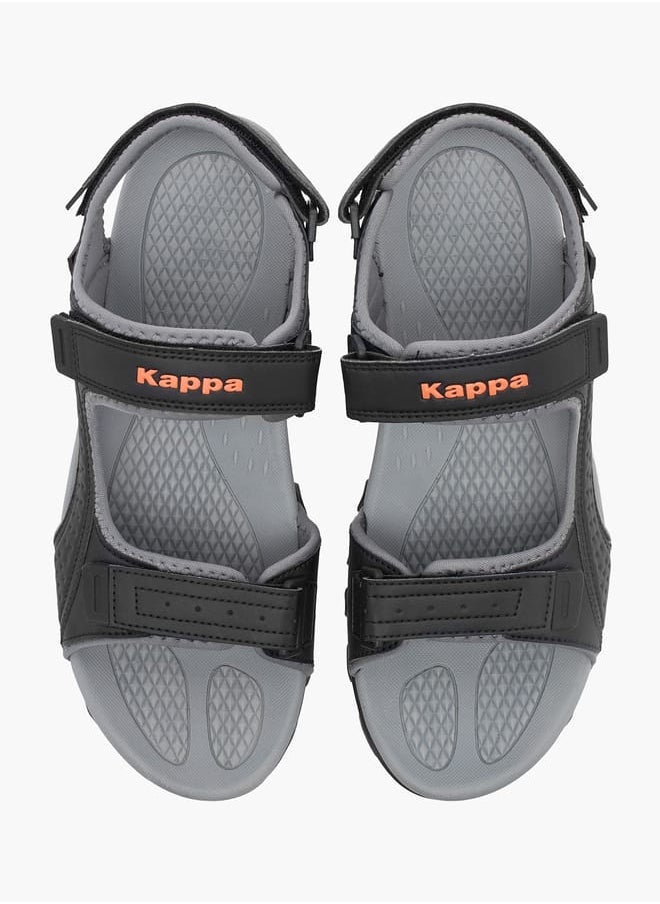 Kappa - Men's Solid Sandals with Hook and Loop Closure - Image 1