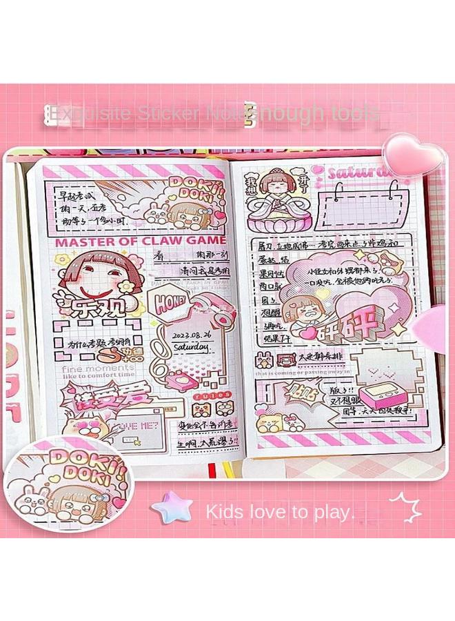 Bluejw Little Mashu Hand Account Book Girl's Hand Account Suit Girl's Cute Hand Account Suit Gift Box New Product Little Mashu Hand Account Set  - Image 5