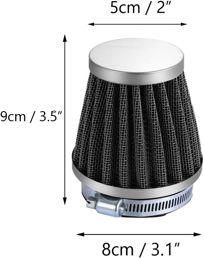 ESUPPORT فلتر هواء بارد على شكل مخروط صغير ESUPPORT 38mm - Image 2