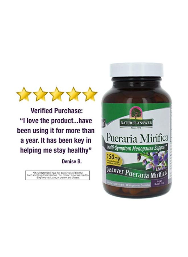 NATURE'S ANSWER Pueraria Mirifica Multi Symptom Menopause Support - 60 Capsules - Image 3