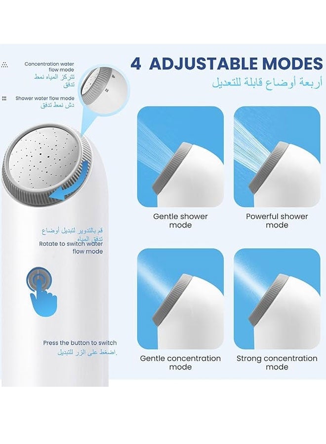 BOUND MOAT Portable Bidet for Travel Bidet Electric Mini Bidet Sprayer Portable Travel Shattaf for Traveling, Camping, Desert Trips, Airplanes, Trains & Personal Hygiene,USB Rechargeable - Image 3