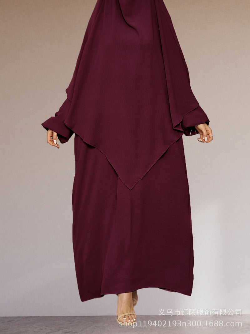 Middle Eastern Child Long Skirt Dress Polyester Clothing Abaya Series Fashion Women'S Clothing Robe Loose Type - Image 5