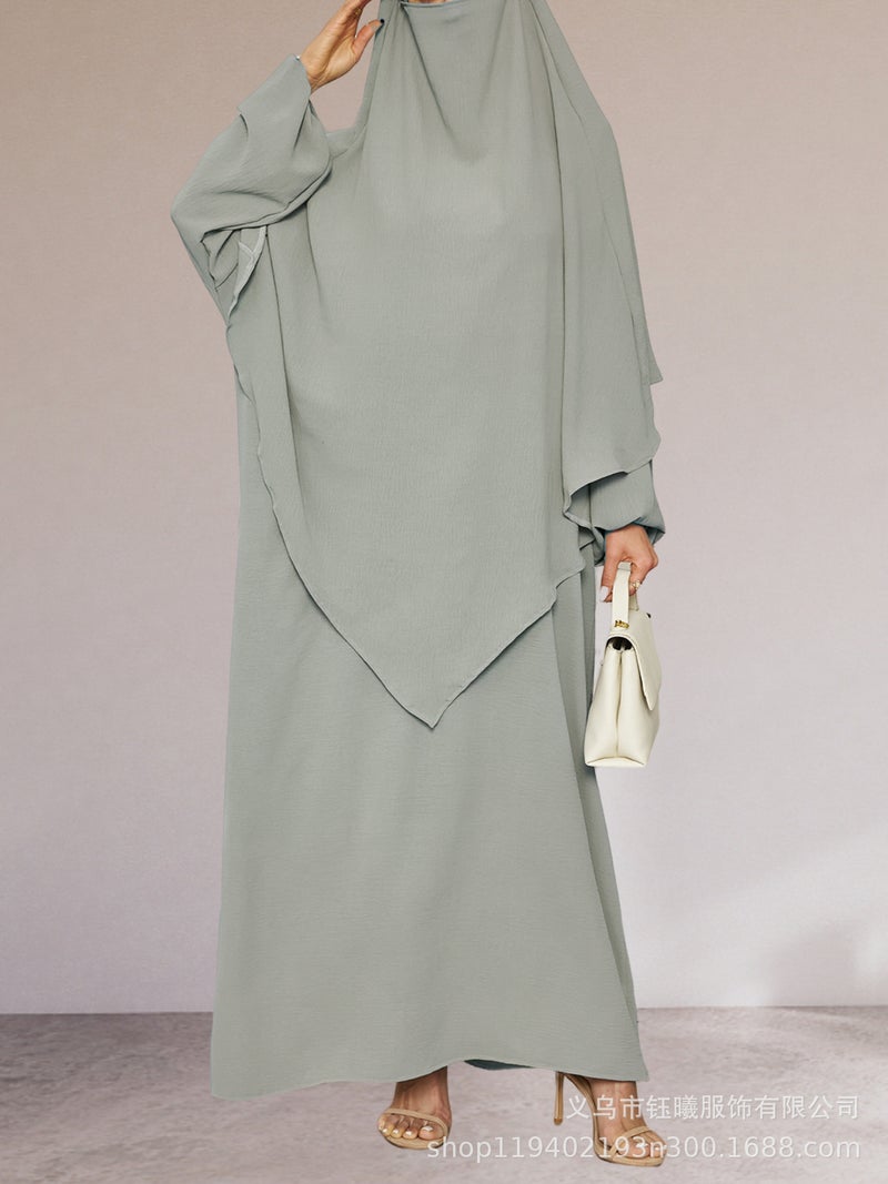 Middle Eastern Child Long Skirt Dress Polyester Clothing Abaya Series Fashion Women'S Clothing Robe Loose Type - Image 4