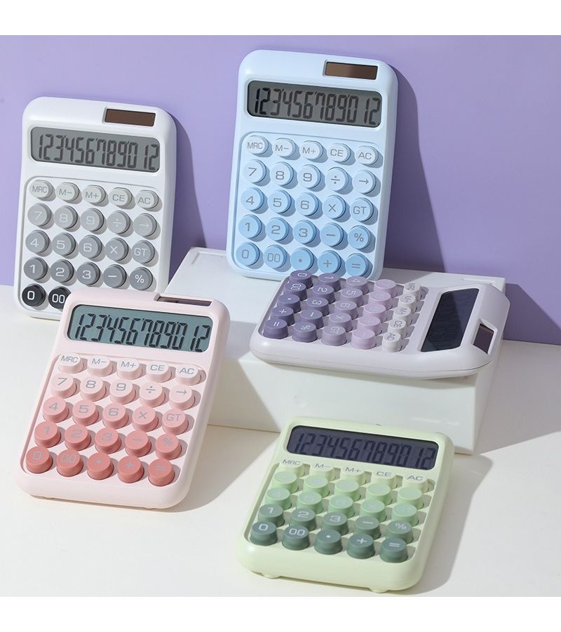 Purple Multifunctional Scientific Calculator With Full Color Display - Image 1