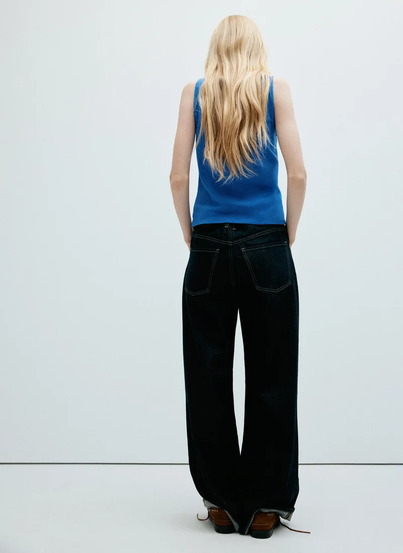 Mango Boat-Neck Top