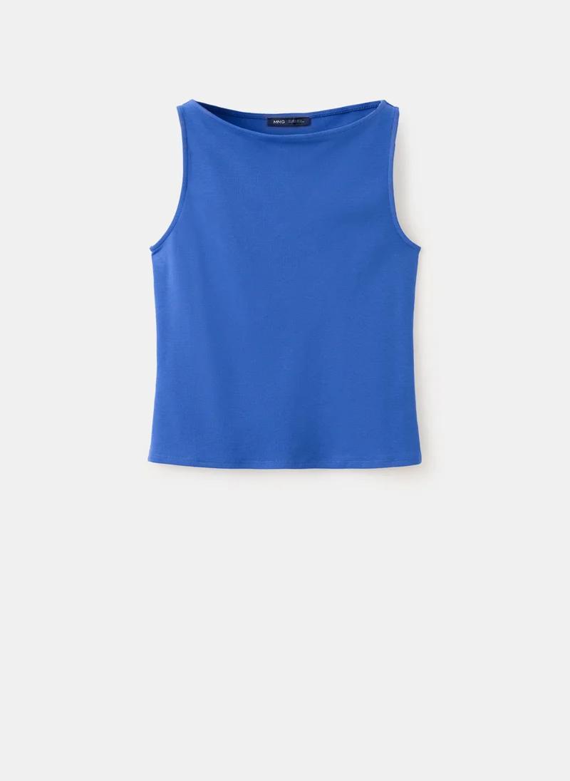 Mango 52-AZUL Boat-Neck Top for Women | Best Price UAE