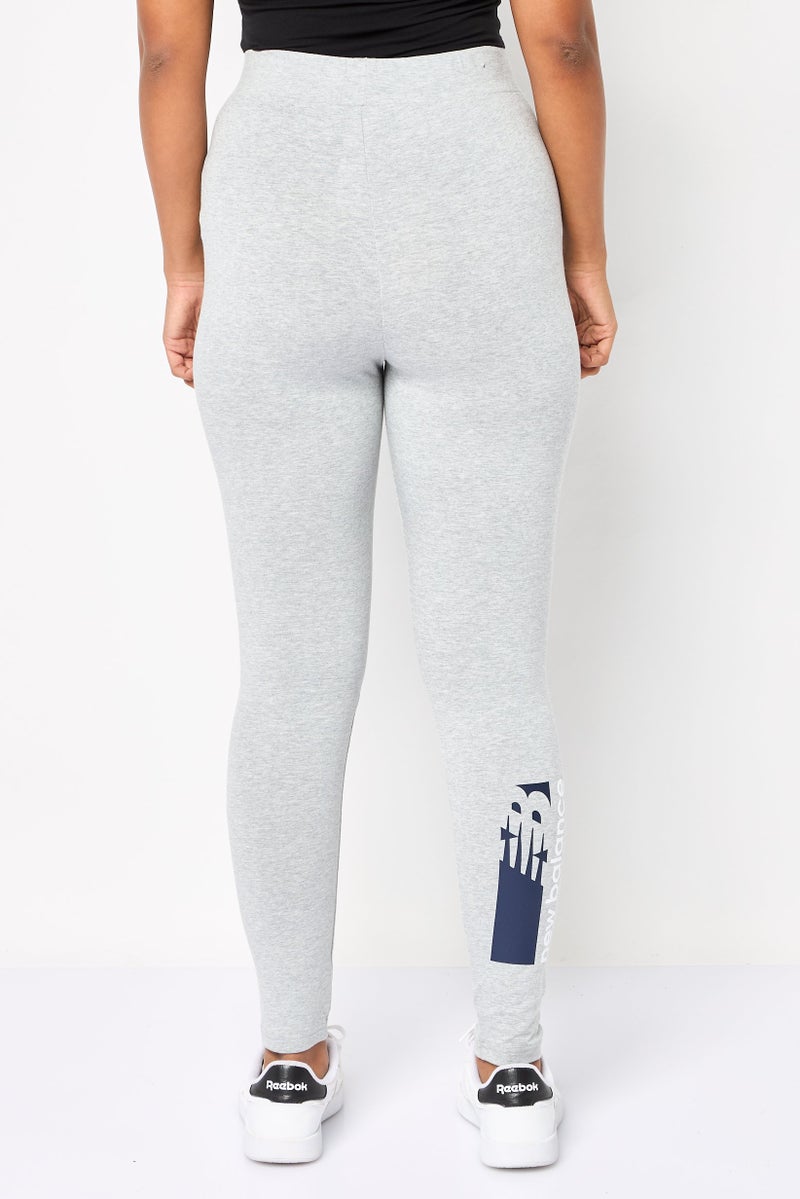 New Balance Women Sportswear Fit Training Tights, Grey  - Image 4