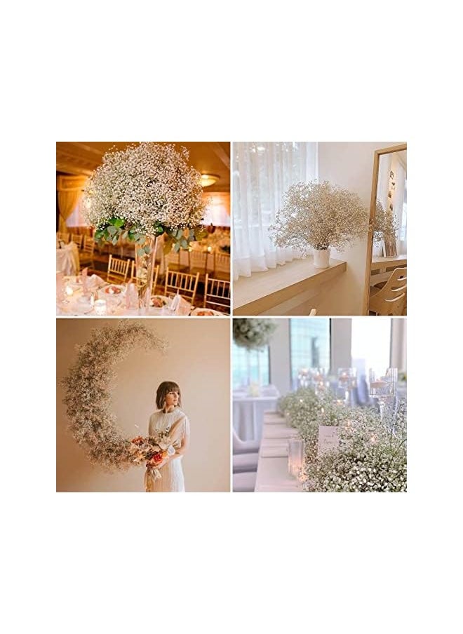 erorex Dried-Babys-Breath-Flowers-Bouquet, 17.2 inch 2500+ Ivory White Flowers, Natural Gypsophila Branches for Home Decor, Gift for Mother, Dry Flowers Bulk for Vase, Wedding, DIY, Party (3oz)  - Image 5