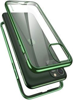 SupCase Supcase [unicorn beetle electro series] designed for apple iphone 11 pro max 2019 6.5 inch case, metallic electroplated edges, slim full-body protective case with built-in screen protector (green) 