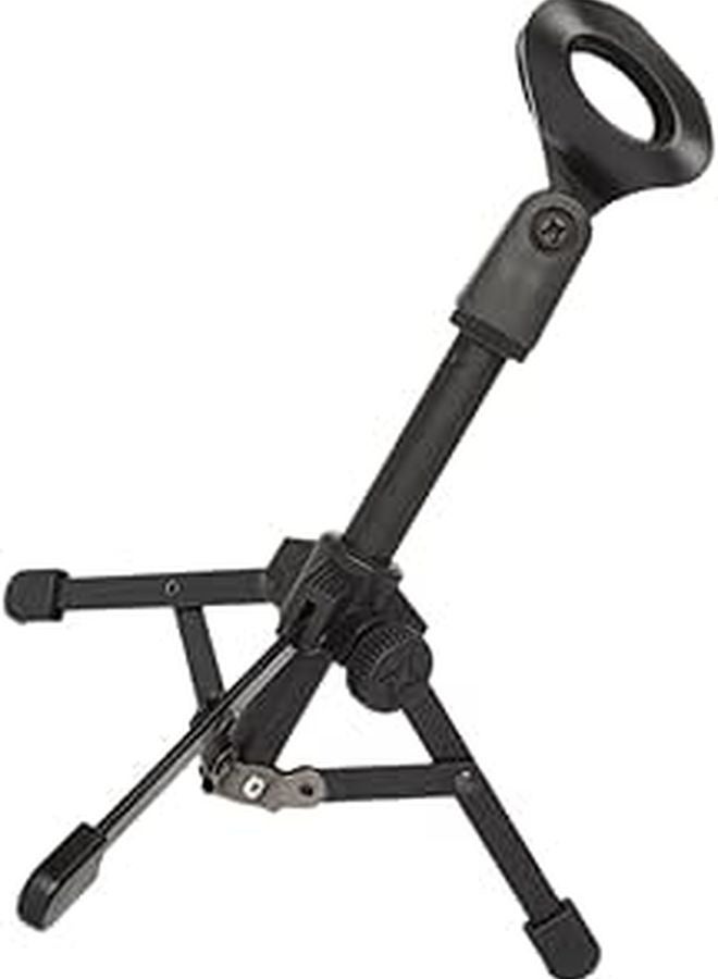 Adjustable Desktop Microphone Stand Foldable Tripod with Universal Mic Clip for Podcast Streaming Live Broadcast Black - Image 1