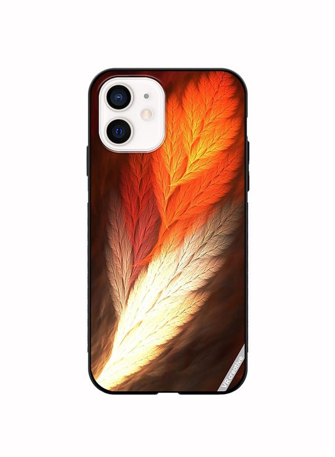 VR CREATIVE Protective Case Cover For Apple iPhone 12 mini Feather Design Multicolour - Image 1