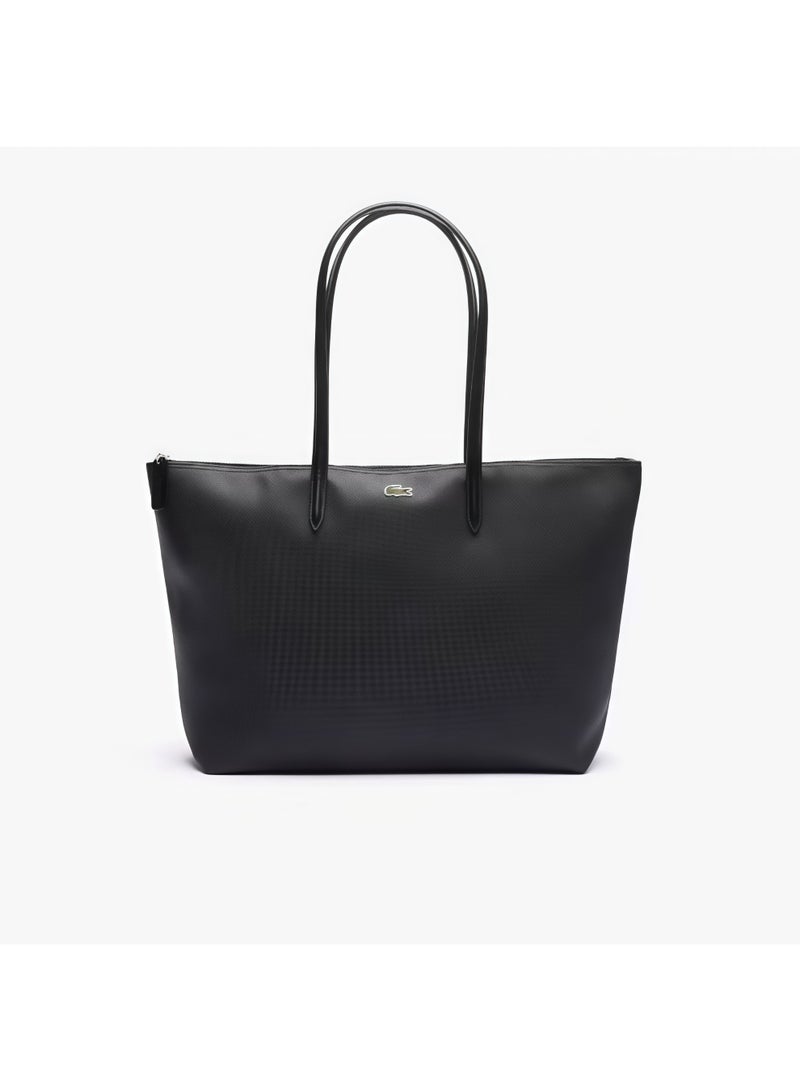 Lacoste Women's L12.12 Concept Fashion Versatile Large Capacity Zipper Handbag Single Shoulder Bag Tote Bag Camera Bag Large - Image 4