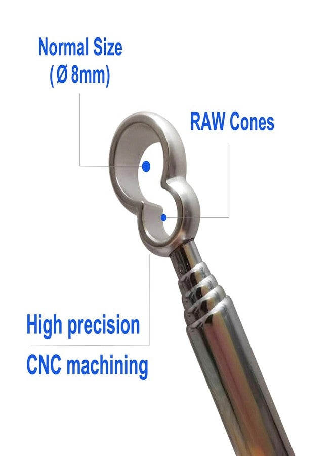 Asozeer Long Metal Holder Stick - Fit for Cones and Standard Normal Size - Extendable Holder Accessories for Women and Men - Image 2