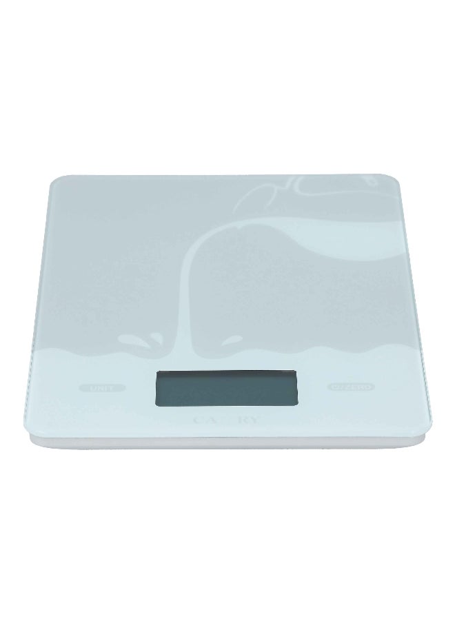 CAMRY - Premium Grade Lightweight Rechargeable Kitchen Scale Grey and White 5kg EK9380HR - Image 1