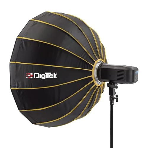 Digitek ديجيتك DBDS-65W 65 سم صندوق ضوء جمال (أبيض)، قابل للطي، قابل للنقل، خفيف الوزن مع قاعدة باوين للتصوير وإضاءة الاستوديو مع موزع قابل للإزالة - Image 1