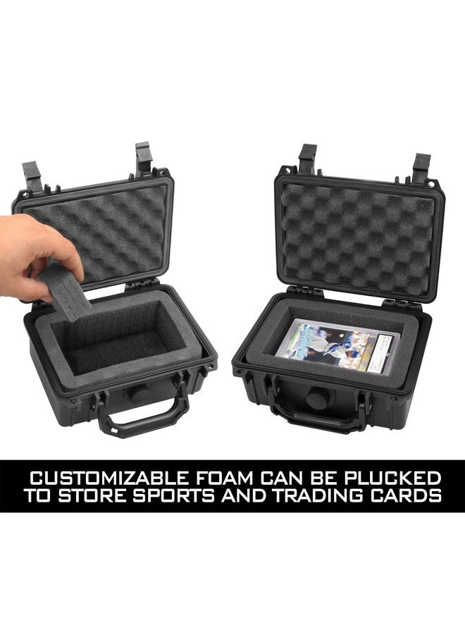 CASEMATIX CASEMATIX Graded Card Case Storage Box For Sports Cards Compatible With 8 BGS, 13 FGS or 11 GMA PSA Graded Trading Card Slabs and More Collectible Cards - Airtight, Waterproof and Includes Padlock  - Image 2
