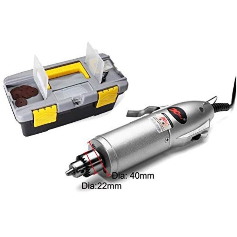 DIY Crafts Diy Crafts Steel Electric Handle Speed Adjustable Drill Flex Shaft Rotary Handy Hand Drill Machine 15 Silver  - Image 4