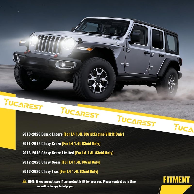 TUCAREST 38344 Accessory Drive Belt Tensioner Pulley Assembly for Buick Encore, Chevy Cruze, Sonic, Trax - Image 3